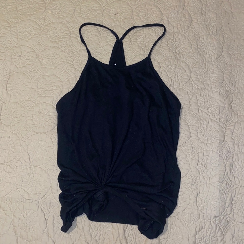 Old navy black tie tank top